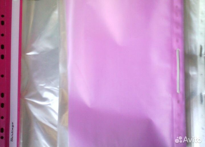 Файлы прозрачные 500 шт цена за все скрепки папки