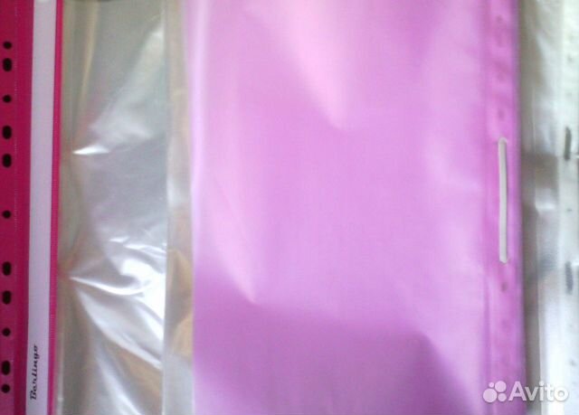 Файлы прозрачные 500 шт цена за все скрепки папки