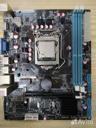 Материнская плата LGA1156+проц i3