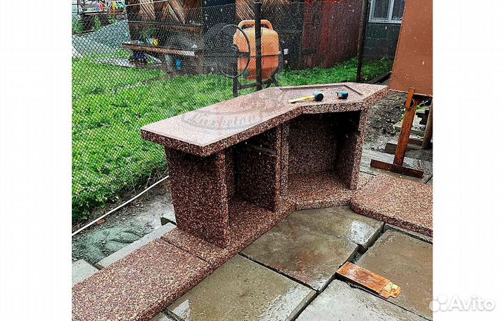 Мангальная зона без печника и раствора