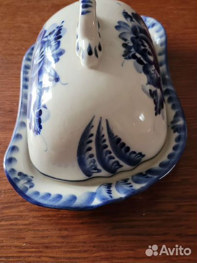 Гжель масленка Романтика