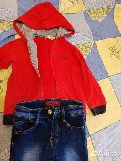 2 пакета с фирменными вещами для девочки 4-5