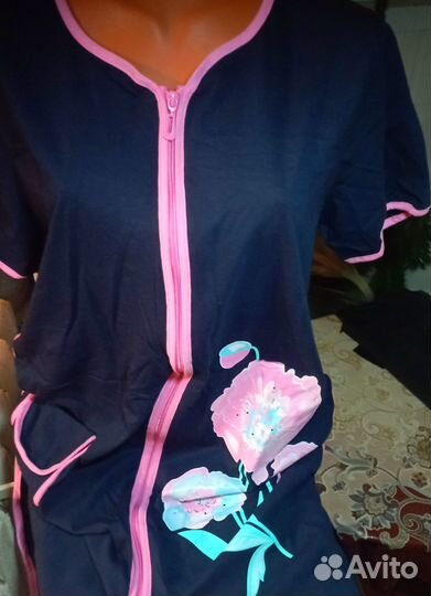 Халатик на молнии-Георгин