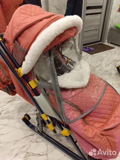 Сани коляска детские бу