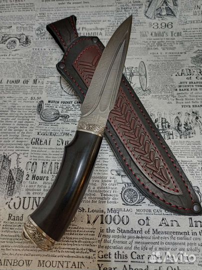 Нож Марал / Дамасская сталь / граб