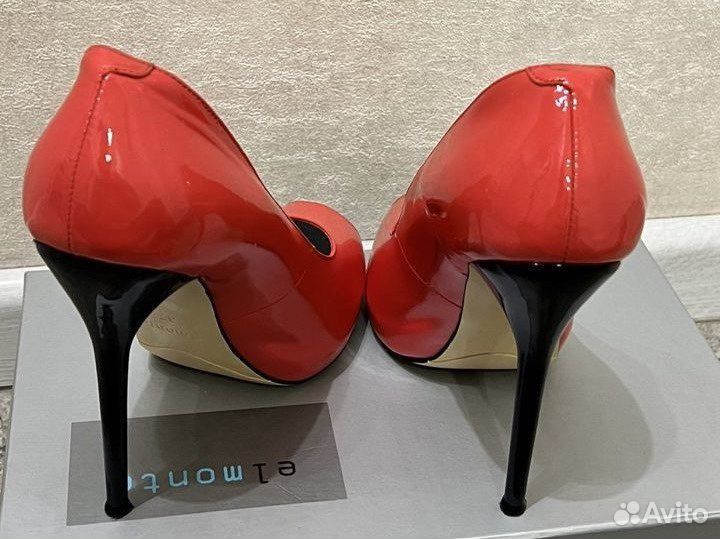 Туфли женские на каблуке кожа 37 размер