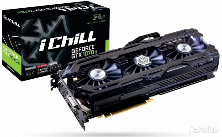 Видеокарта Inno 3D GeForce GTX 1070 Ti X4