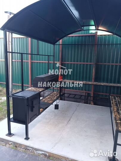 Беседка с мангалом