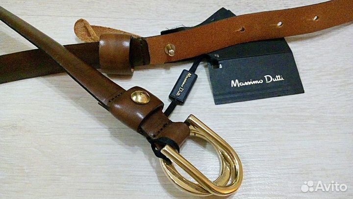 Ремень женский Massimo Dutti (кожа) новый