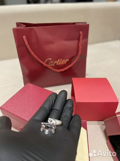 Cartier серьги из белого золота