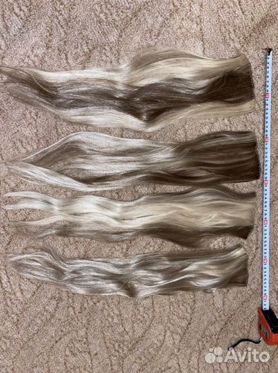 Волосы на заколках