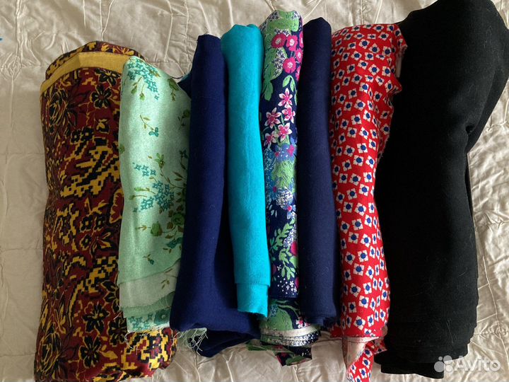 Штапель байка фланель шерсть лоскуты