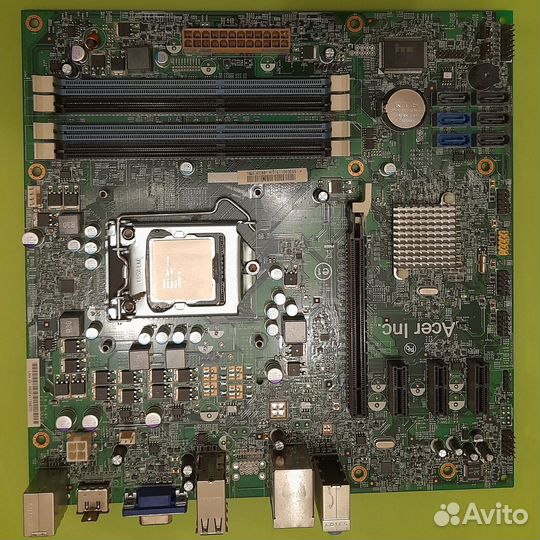 Материнская плата с процессором