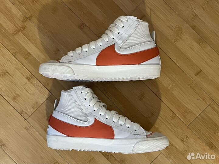 EU44 Nike Blazer Mid 77 Jumbo White Total Orange