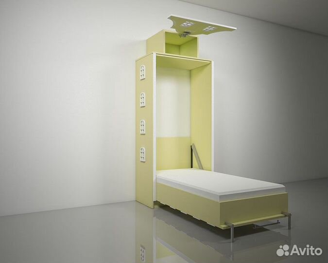 Подъемная откидная шкаф кровать домик детская Б-23