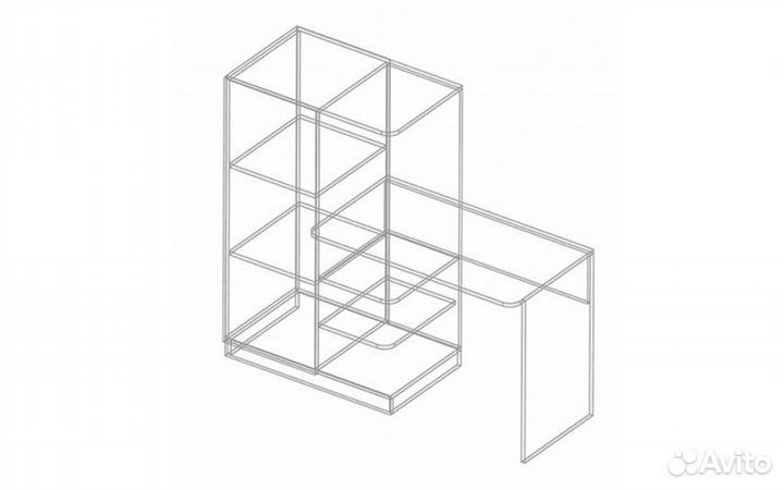 Стол письменный с пеналом 