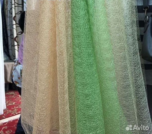 Тюль паутинка, готовые комплекты