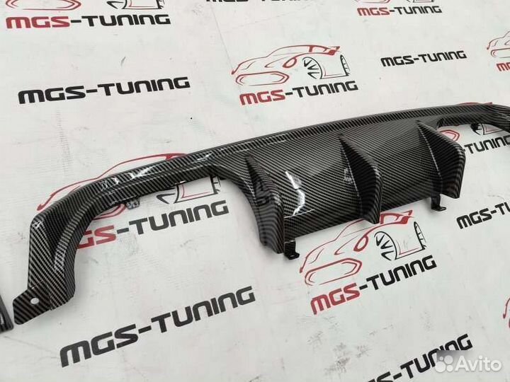 Диффузор M-Performance аквапринт BMW M3 M4 F80 F82