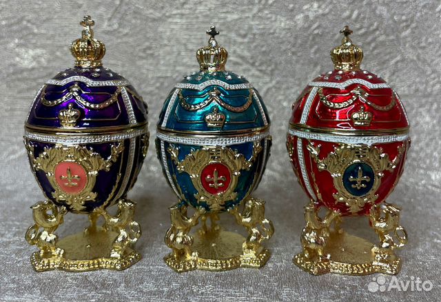 Яйцо Фаберже со львами (7 см)