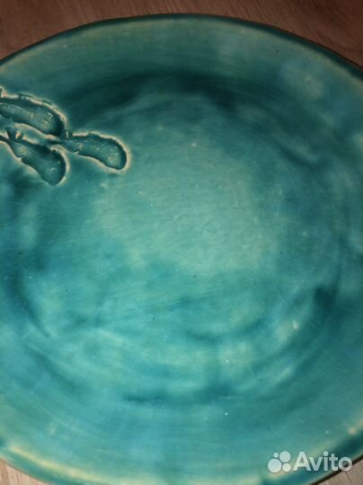 Тарелка керамическая ручная работа