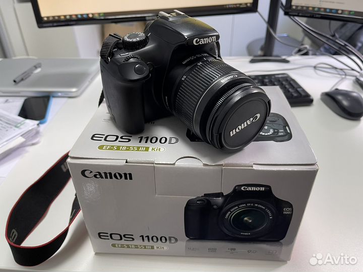 Зеркальный фотоаппарат canon eos 1100d