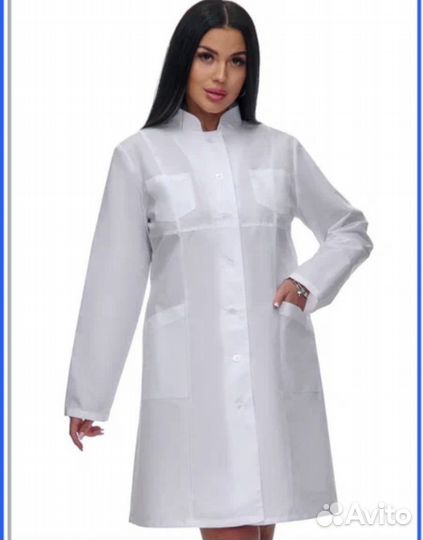 Халат женский медицинский 56 размер белый новый