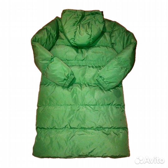 Пуховик зелёный женский