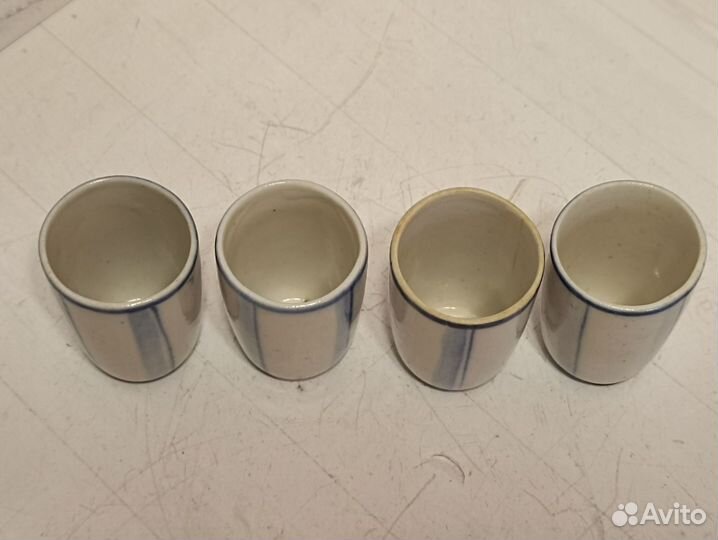 Штоф и четыре стопки, Гжель