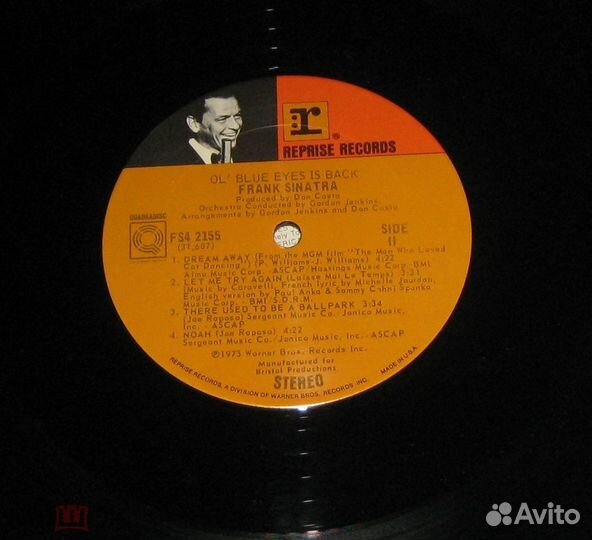 LP LP Frank Sinatra – Ol' Blue Eyes Is Back 1973 U