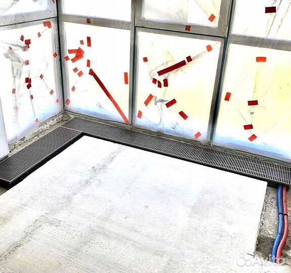 Внутрипольный конвектор отопления