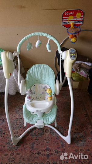 Детская качель шезлонг