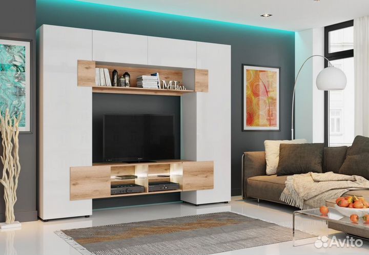 Стенка в гостиную Ривьера