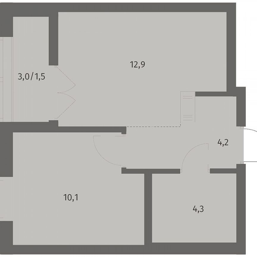 1-к. квартира, 33 м², 7/12 эт.