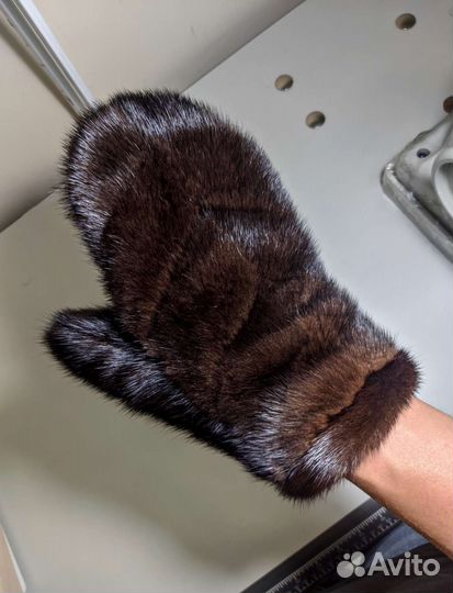 Варежки из норки