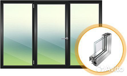 Тёплые алюминиевые окна