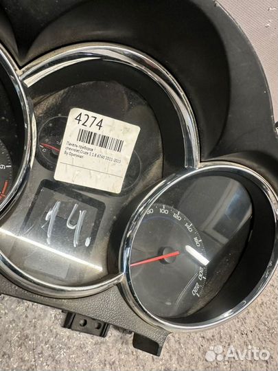 Панель приборов Chevrolet Cruze J300