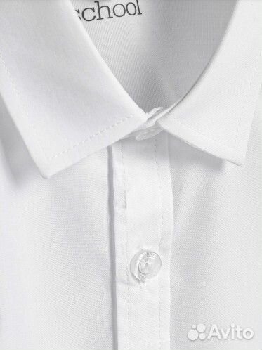 Белая школьная рубашка next