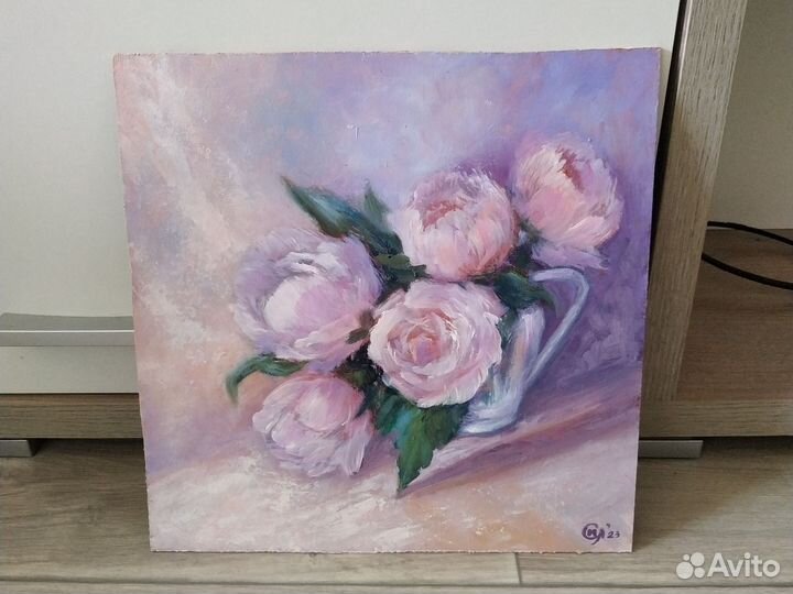 Картина маслом цветы