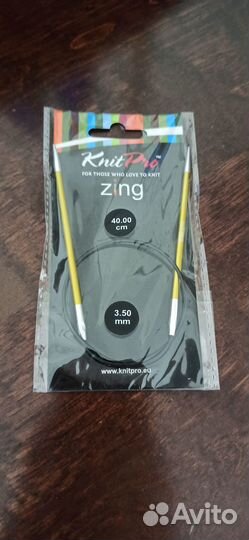Спицы круговые knitpro zing номер 3,5