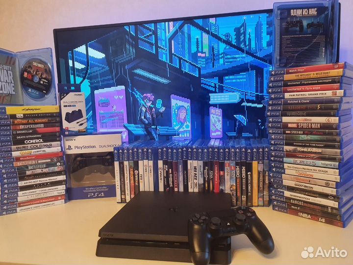 Sony playstation 4 slim +130 игр