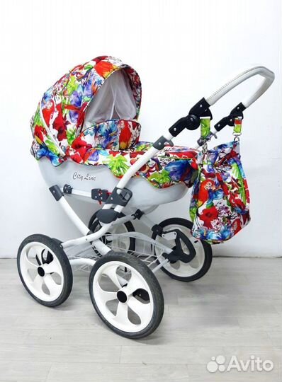 Очень красивая коляска Gusio City Line 2 в 1