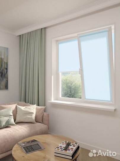 Рулонные шторы Серебряные RAL7700