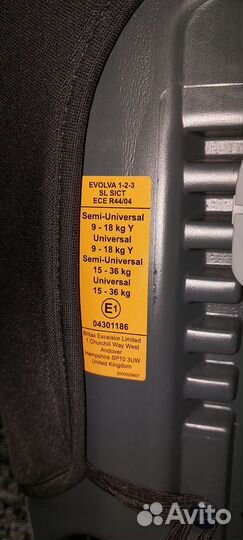 Автокресло Britax Roemer evolva 1-2-3 SL sict