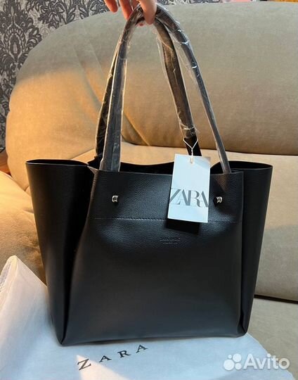 Сумка shopper Zara шоппер шопер новая