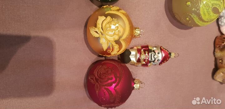 Елочные игрушки стекло