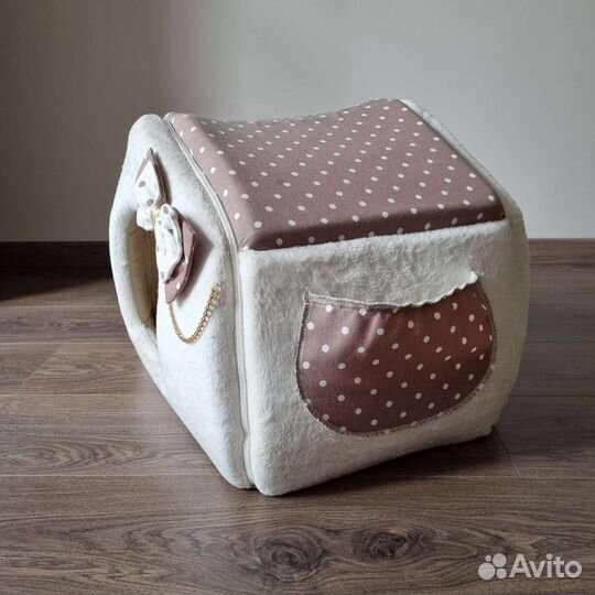 Лежанка домик для собаки