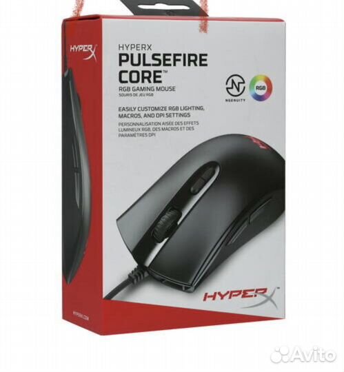 Игровая мышь HyperX Pulsfire Core Black/Red (э