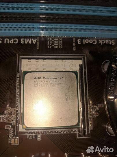 AMD Phenom II X4 955 4 ядра по 3.2 GHz, сокет AM3
