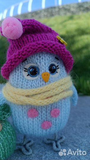 Игрушка вязаная сова (ручной работы)