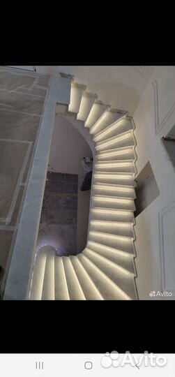 Лестница из гранита мрамор